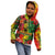 Hawaiian Reggae Kid Hoodie Tropical Plants and Tribal Kakau Tattoo-One Love Jawaiian