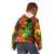 Hawaiian Reggae Kid Hoodie Tropical Plants and Tribal Kakau Tattoo-One Love Jawaiian