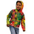 Hawaiian Reggae Kid Hoodie Tropical Plants and Tribal Kakau Tattoo-One Love Jawaiian