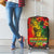 Hawaiian Reggae Luggage Cover Tropical Plants and Tribal Kakau Tattoo-One Love Jawaiian