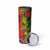 Hawaiian Reggae Skinny Tumbler Tropical Plants and Tribal Kakau Tattoo-One Love Jawaiian