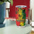 Hawaiian Reggae Tumbler Cup Tropical Plants and Tribal Kakau Tattoo-One Love Jawaiian