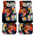 Hawaiian Lei Day Car Mats Colorful Plumeria and Volcanic Turtle with Abstract Lava Texture