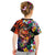 Hawaiian Lei Day Kid T Shirt Colorful Plumeria and Volcanic Turtle with Abstract Lava Texture