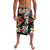 Hawaiian Lei Day Lavalava Colorful Plumeria and Volcanic Turtle with Abstract Lava Texture