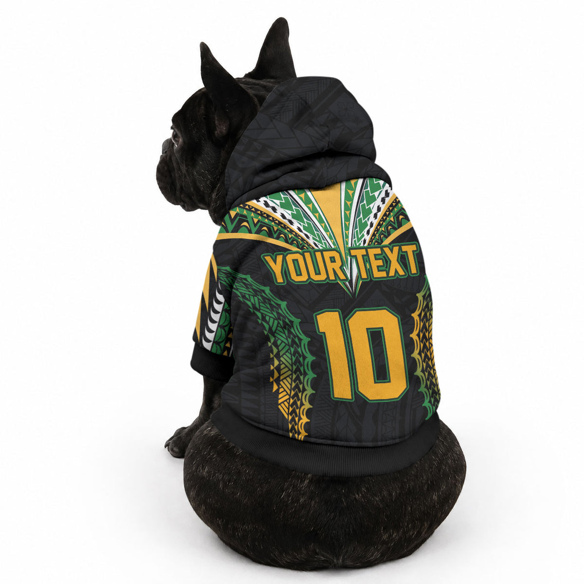 Custom Cook Islands Rugby League Pet Hoodie