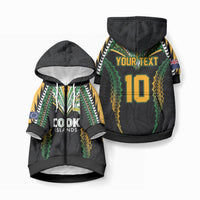 Custom Cook Islands Rugby League Pet Hoodie