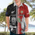 Custom Tonga and New Zealand Rugby Hawaiian Shirt Maori Mix Ngatu Pattern