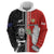 Custom Tonga and New Zealand Rugby Hoodie Maori Mix Ngatu Pattern