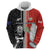 Custom Tonga and New Zealand Rugby Hoodie Maori Mix Ngatu Pattern