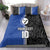 Custom Samoa and New Zealand Rugby Bedding Set Teuila Samoan and Maori Warrior