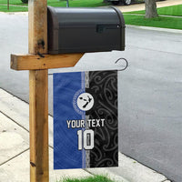 Custom Samoa and New Zealand Rugby Garden Flag Teuila Samoan and Maori Warrior