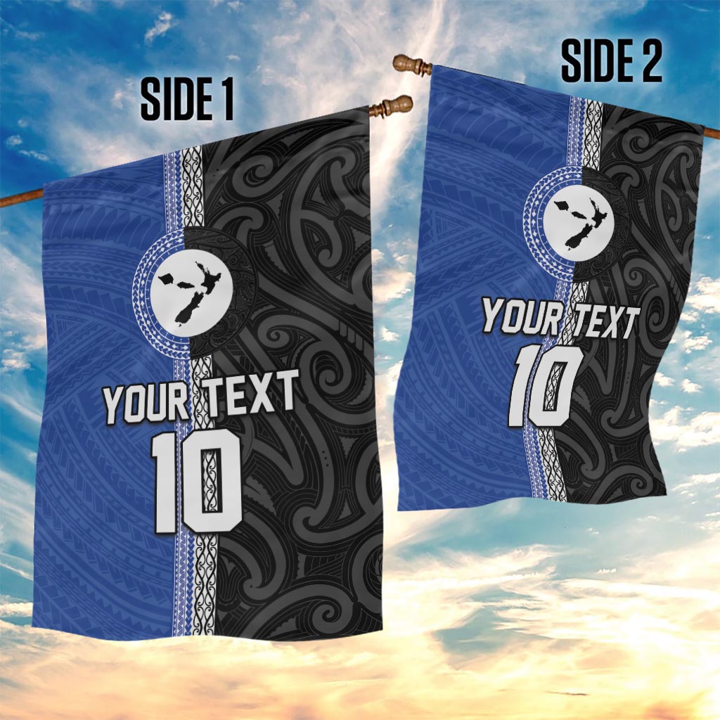 Custom Samoa and New Zealand Rugby Garden Flag Teuila Samoan and Maori Warrior