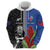 Custom Samoa and New Zealand Rugby Hoodie Teuila Samoan and Maori Warrior