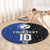 Custom Samoa and New Zealand Rugby Round Carpet Teuila Samoan and Maori Warrior