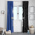 Custom Samoa and New Zealand Rugby Window Curtain Teuila Samoan and Maori Warrior
