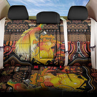 Australia and Papua New Guinea Together Back Car Seat Cover Kangaroo Aboriginal Art and Bird-of-paradise Oro Tribal Motifs LT03 One Size Black - Polynesian Pride