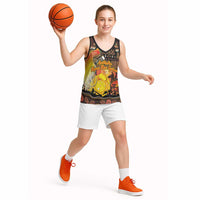 Personalized Australia and Papua New Guinea Together Basketball Jersey Kangaroo Aboriginal Art and Bird-of-paradise Oro Tribal Motifs LT03 - Polynesian Pride