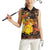 Personalized Australia and Papua New Guinea Together Women Sleeveless Polo Shirt Kangaroo Aboriginal Art and Bird-of-paradise Oro Tribal Motifs - Polynesian Pride