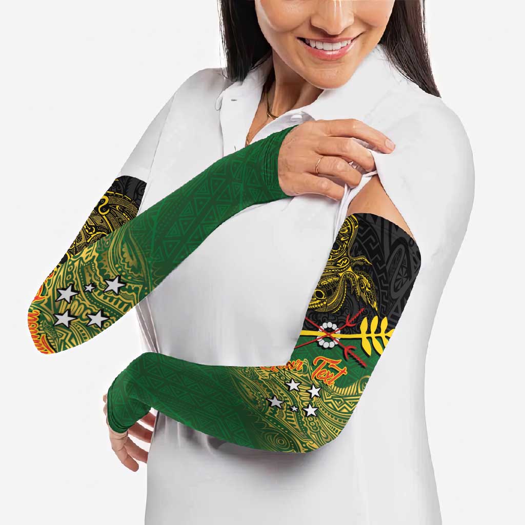 Personalized Chimpu Province Papua New Guinea Arm Sleeves Bird-of-paradise Art Tattoo and Melanesian Motifs - Polynesian Pride