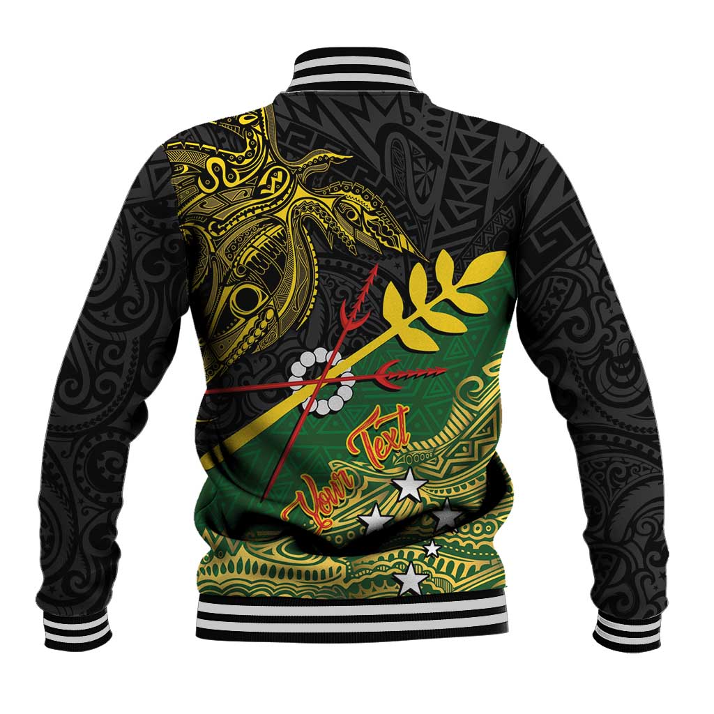 Personalized Chimpu Province Papua New Guinea Baseball Jacket Bird-of-paradise Art Tattoo and Melanesian Motifs LT03 - Polynesian Pride