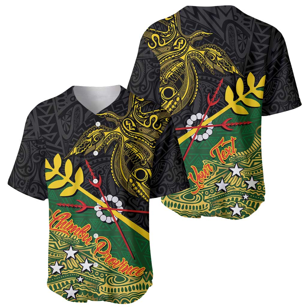 Personalized Chimpu Province Papua New Guinea Baseball Jersey Bird-of-paradise Art Tattoo and Melanesian Motifs LT03 - Polynesian Pride