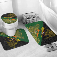 Chimpu Province Papua New Guinea Bathroom Set Bird-of-paradise Art Tattoo and Melanesian Motifs - Polynesian Pride