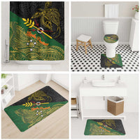 Chimpu Province Papua New Guinea Bathroom Set Bird-of-paradise Art Tattoo and Melanesian Motifs - Polynesian Pride