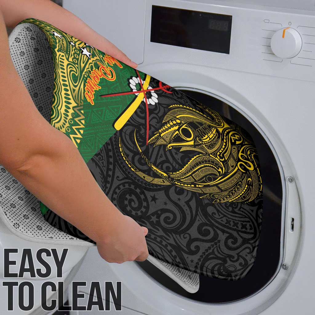 Chimpu Province Papua New Guinea Bathroom Set Bird-of-paradise Art Tattoo and Melanesian Motifs - Polynesian Pride