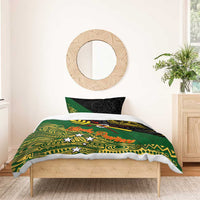 Chimpu Province Papua New Guinea Bedding Set Bird-of-paradise Art Tattoo and Melanesian Motifs - Polynesian Pride