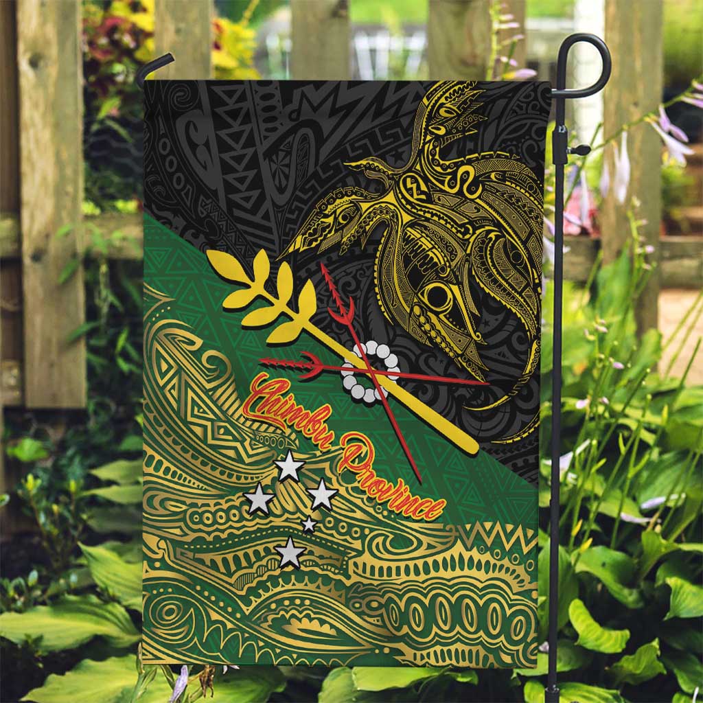 Chimpu Province Papua New Guinea Garden Flag Bird-of-paradise Art Tattoo and Melanesian Motifs - Polynesian Pride