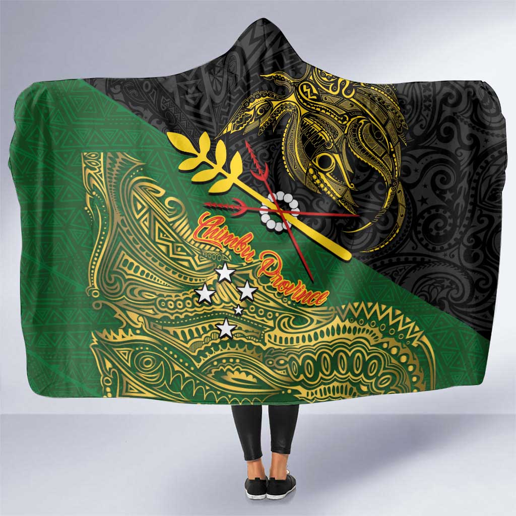 Chimpu Province Papua New Guinea Hooded Blanket Bird-of-paradise Art Tattoo and Melanesian Motifs - Polynesian Pride
