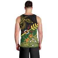 Personalized Chimpu Province Papua New Guinea Men Tank Top Bird-of-paradise Art Tattoo and Melanesian Motifs LT03 - Polynesian Pride