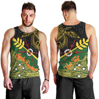 Personalized Chimpu Province Papua New Guinea Men Tank Top Bird-of-paradise Art Tattoo and Melanesian Motifs LT03 - Polynesian Pride
