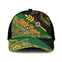 Chimpu Province Papua New Guinea Mesh Trucker Cap Bird-of-paradise Art Tattoo and Melanesian Motifs - Polynesian Pride