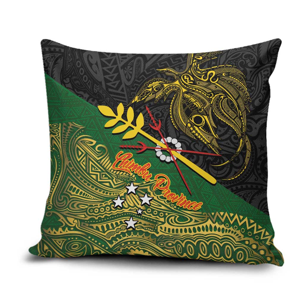 Chimpu Province Papua New Guinea Pillow Cover Bird-of-paradise Art Tattoo and Melanesian Motifs - Polynesian Pride