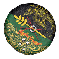 Chimpu Province Papua New Guinea Spare Tire Cover Bird-of-paradise Art Tattoo and Melanesian Motifs - Polynesian Pride