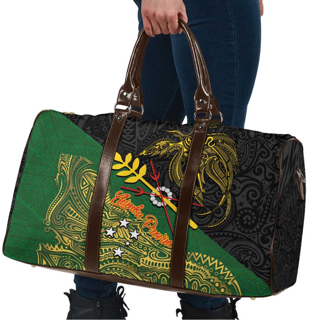 Chimpu Province Papua New Guinea Travel Bag Bird-of-paradise Art Tattoo and Melanesian Motifs - Polynesian Pride
