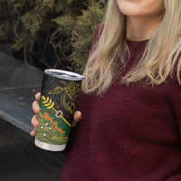 Chimpu Province Papua New Guinea Tumbler Cup Bird-of-paradise Art Tattoo and Melanesian Motifs - Polynesian Pride