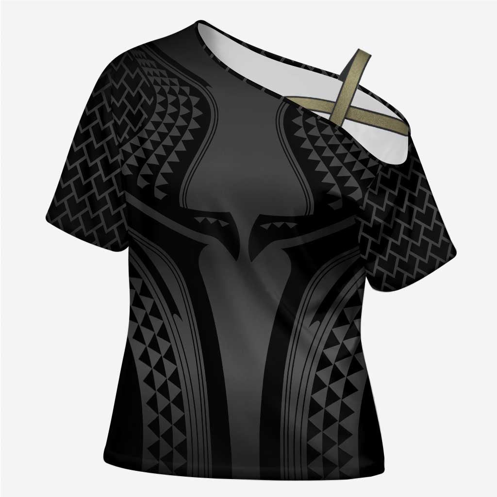 Hawaiian Kakau Art Tattoos Aquaman Style Cross Shoulder Shirt Special Edition - Polynesian Pride