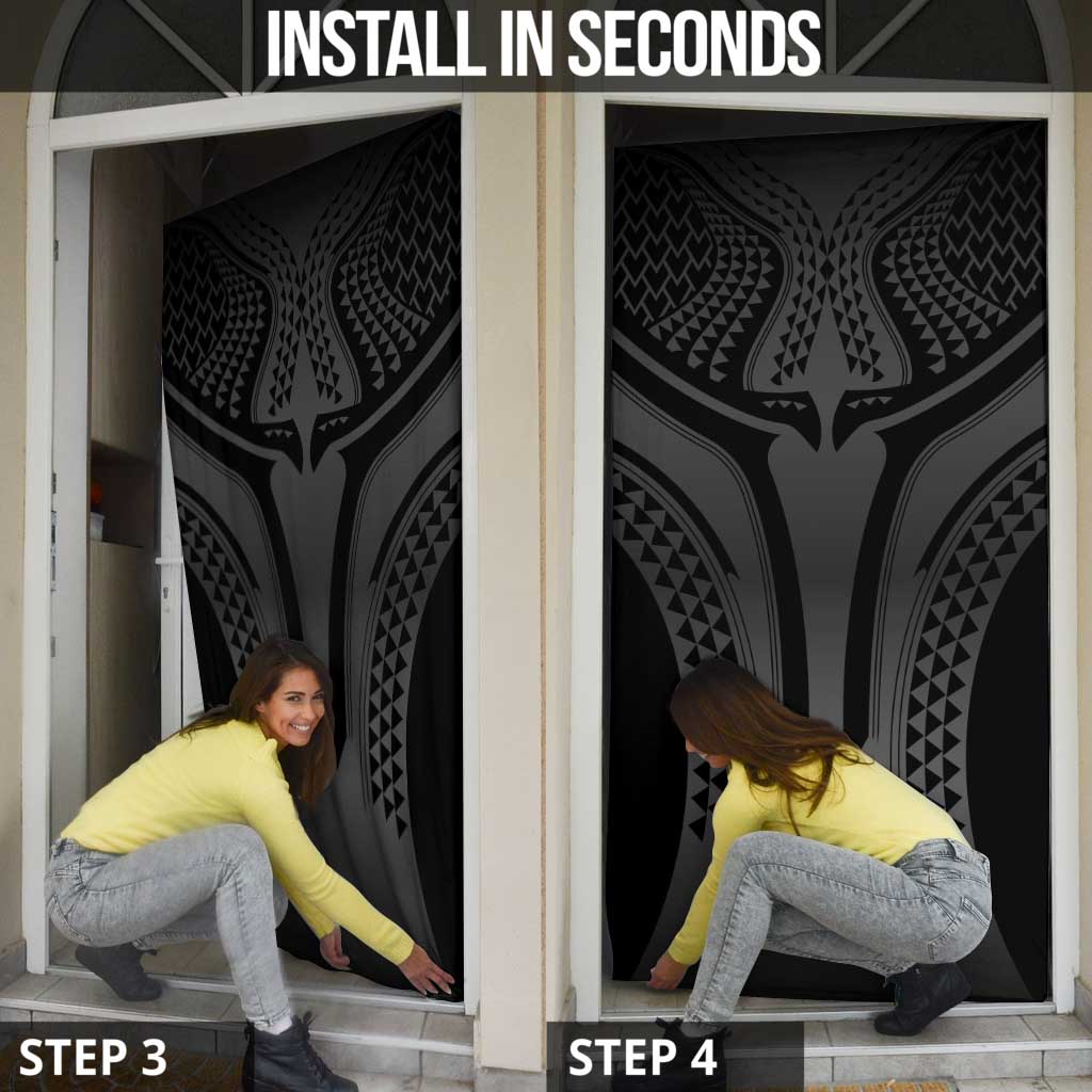 Hawaiian Kakau Art Tattoos Aquaman Style Door Cover Special Edition - Polynesian Pride