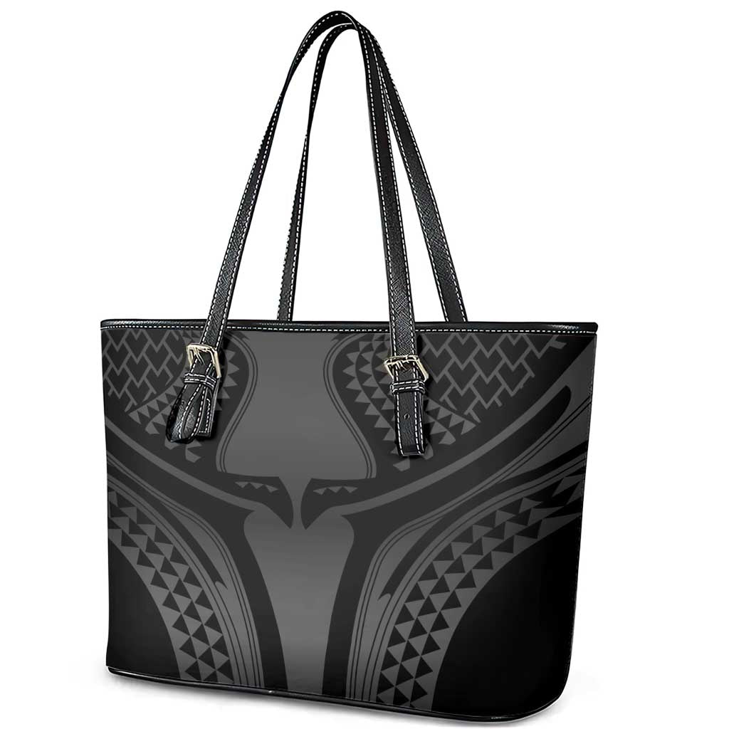 Hawaiian Kakau Art Tattoos Aquaman Style Leather Tote Bag Special Edition - Polynesian Pride