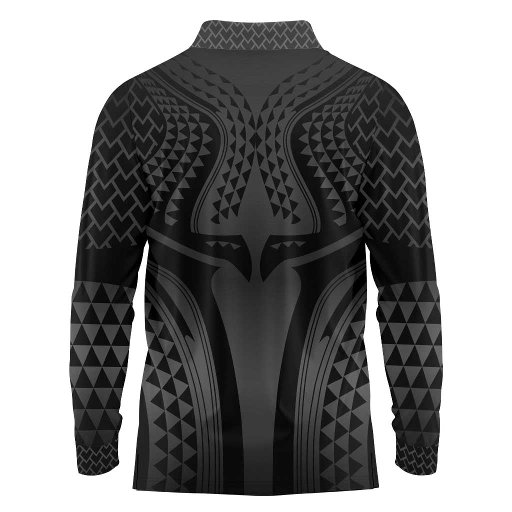 Hawaiian Kakau Art Tattoos Aquaman Style Long Sleeve Polo Shirt Special Edition - Polynesian Pride