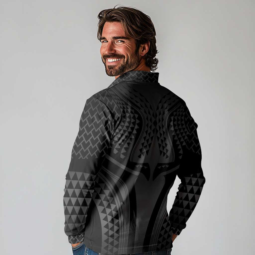 Hawaiian Kakau Art Tattoos Aquaman Style Long Sleeve Polo Shirt Special Edition - Polynesian Pride
