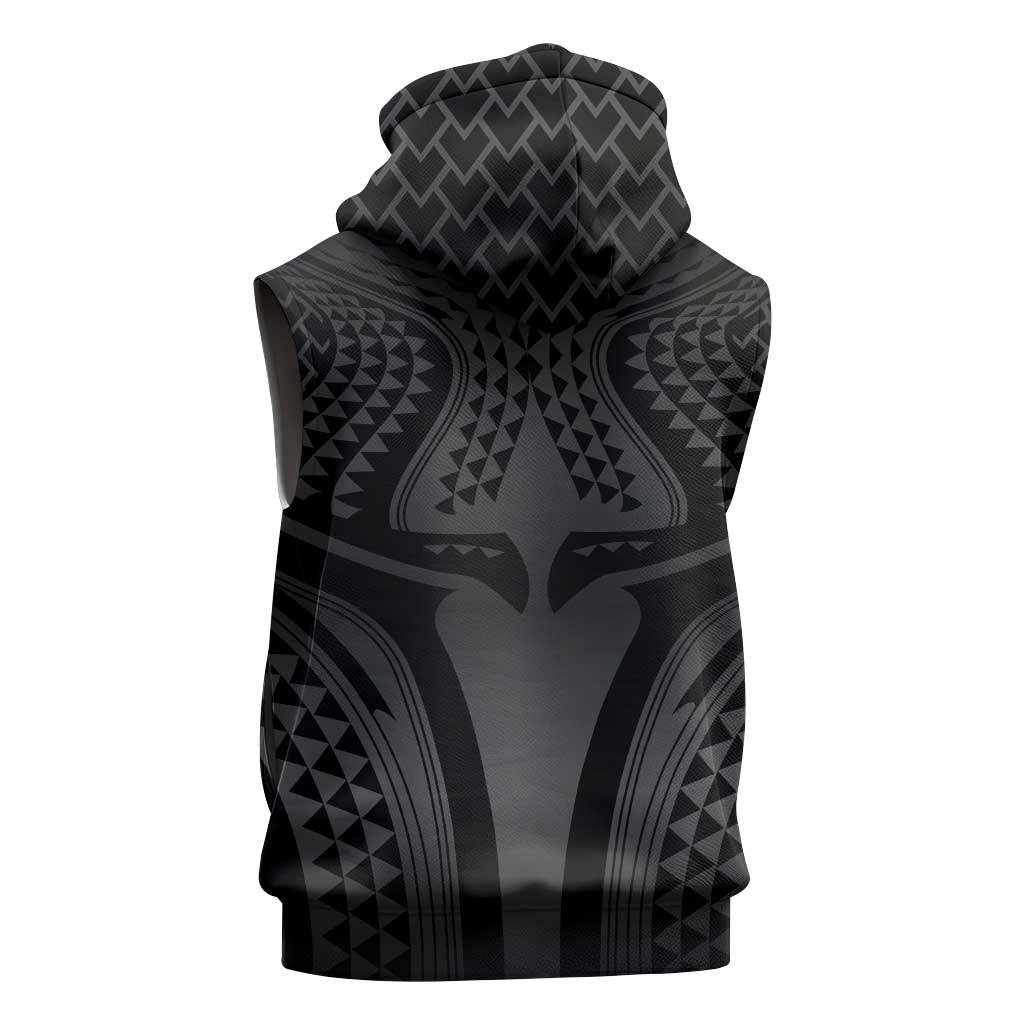 Hawaiian Kakau Art Tattoos Aquaman Style Sleeveless Zip Hoodie Special Edition - Polynesian Pride