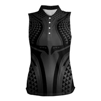 Hawaiian Kakau Art Tattoos Aquaman Style Women Sleeveless Polo Shirt Special Edition - Polynesian Pride