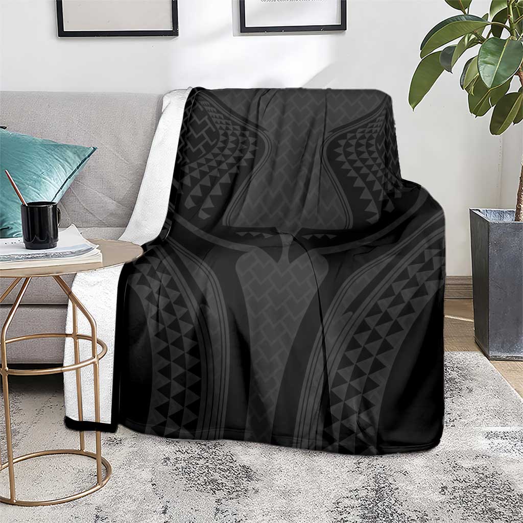 Hawaiian Kakau Art Tattoos Aquaman Style Blanket Black Version - Polynesian Pride