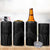 Hawaiian Kakau Art Tattoos Aquaman Style 4 in 1 Can Cooler Tumbler Black Version - Polynesian Pride