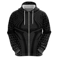 Hawaiian Kakau Art Tattoos Aquaman Style Hoodie Black Version - Polynesian Pride