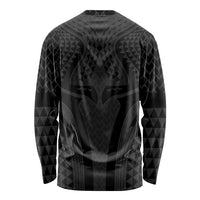 Hawaiian Kakau Art Tattoos Aquaman Style Long Sleeve Shirt Black Version LT03 - Polynesian Pride